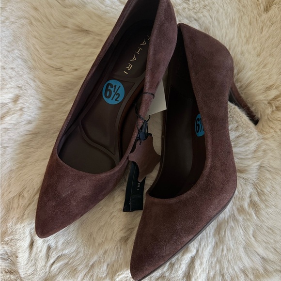 Tahari Enya Women's Brown Embossed Patent Leather Square Toe Heels Size 6.5 M - Picture 6 of 6